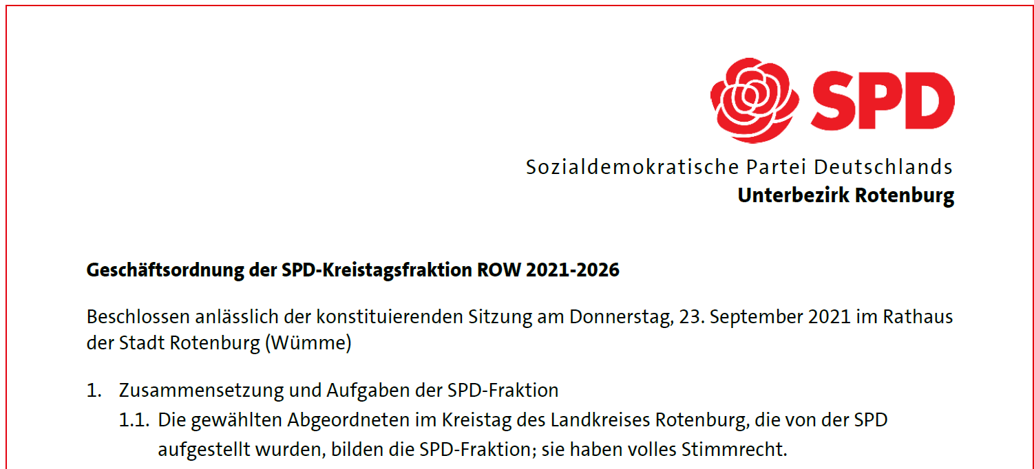 Symbolbild konstituierende Sitzung